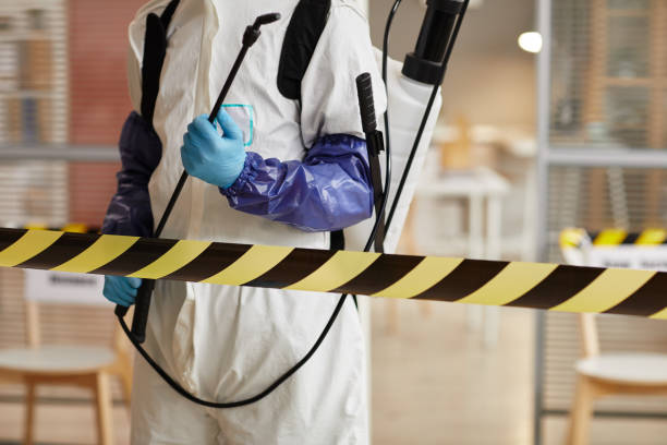 Professional Biohazard Cleanup technician working in Akron, CO